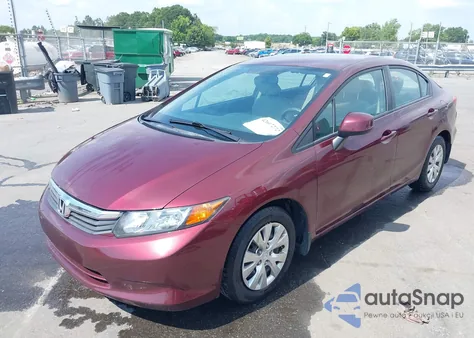 2012 Honda Civic Lx from USA, damaged, VIN 2HGFB2F54CH579305